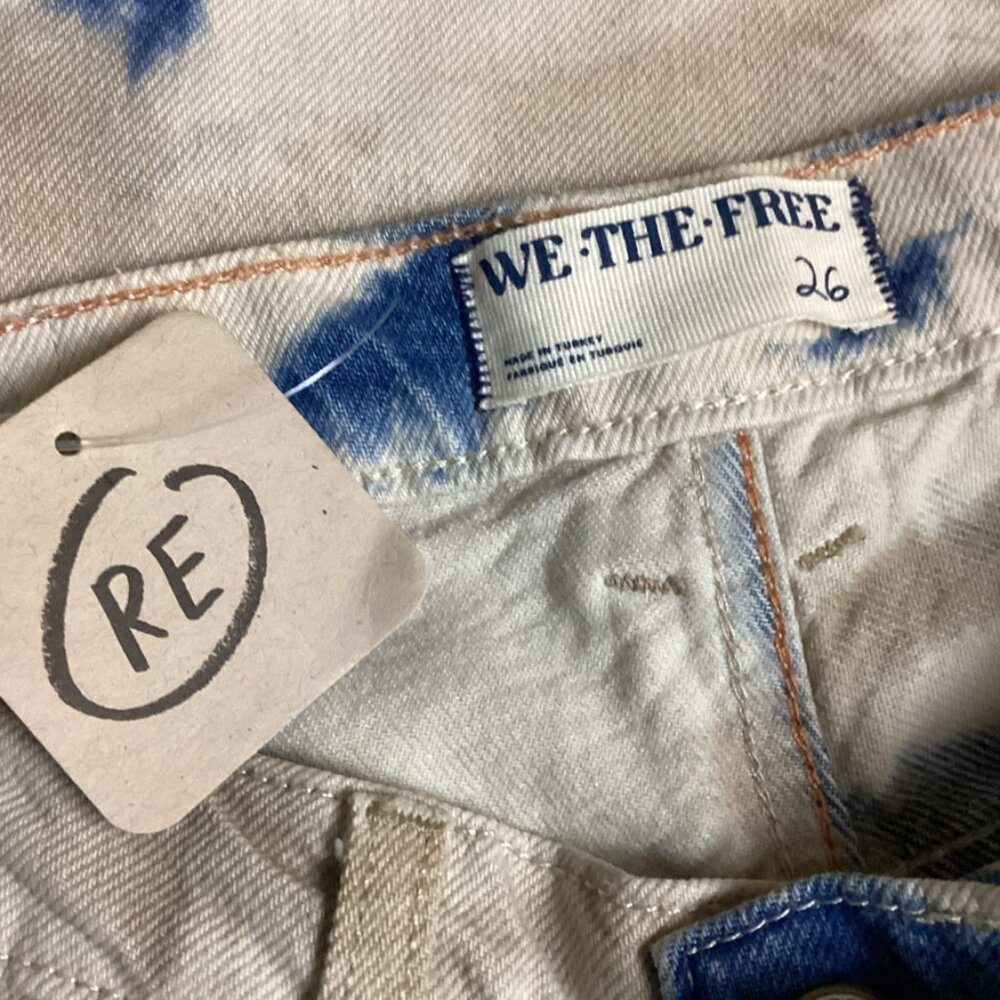 We the Free Baykan Denim Slim Straight Boyfriend Tie Dyed Denim Jeans - Picture 10 of 11